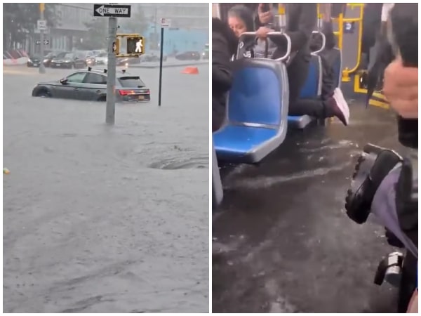 Una tormenta costera provocó una emergencia en New York, calles, carros, y hasta el metro resultaron afectados