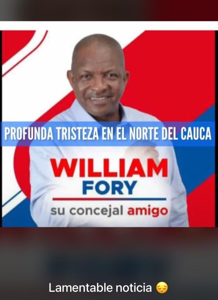 Al concejal William Fory, lo mataron por presuntamente robarle su vehículo, en Guachené | Noticias de Buenaventura, Colombia y el Mundo